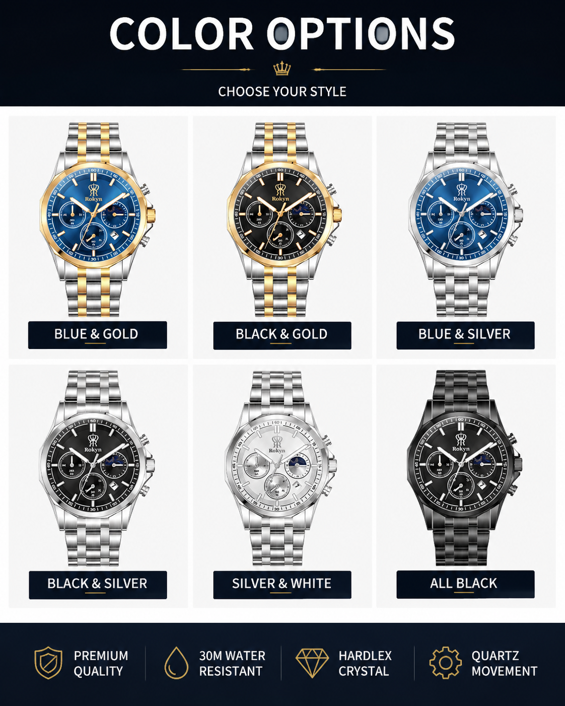 Rokyn Classic Men's Watch