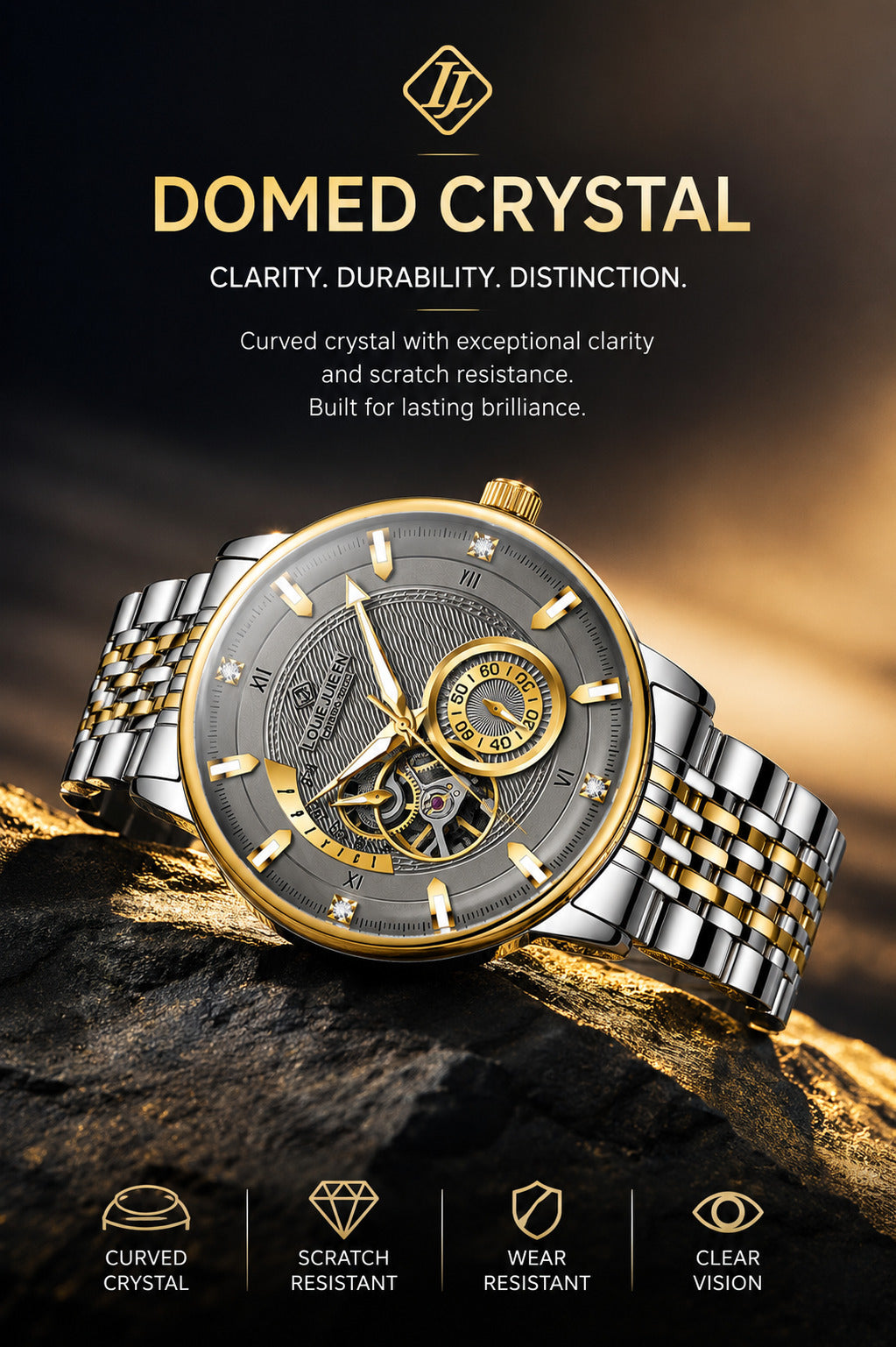 Louie Julen FLYER X1 — 42mm Automatic Skeleton Watch