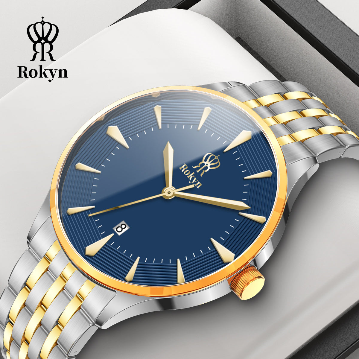 Rokyn Timeless Elegance Gold Men's Watch