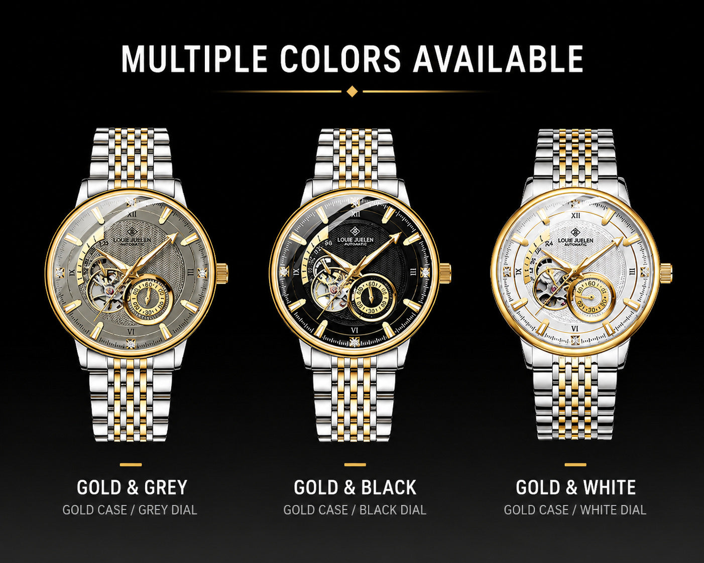Louie Julen FLYER X1 — 42mm Automatic Skeleton Watch