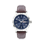 Men's Dual Calendar Leather Watch