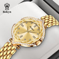 ROKYN Men's Dual Calendar Leather Watch