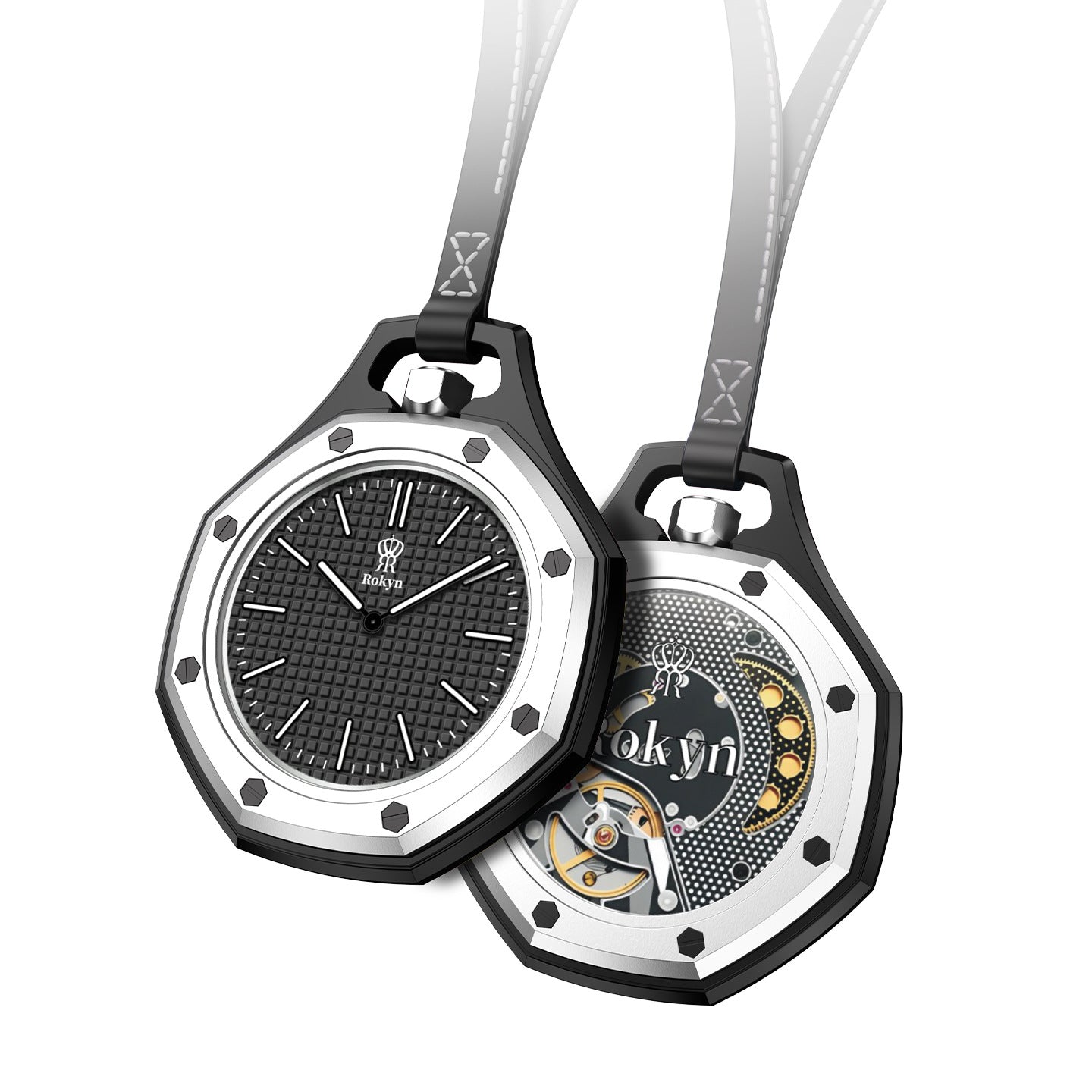 ROKYN Silicone Keychain Watch / Pocket Watch