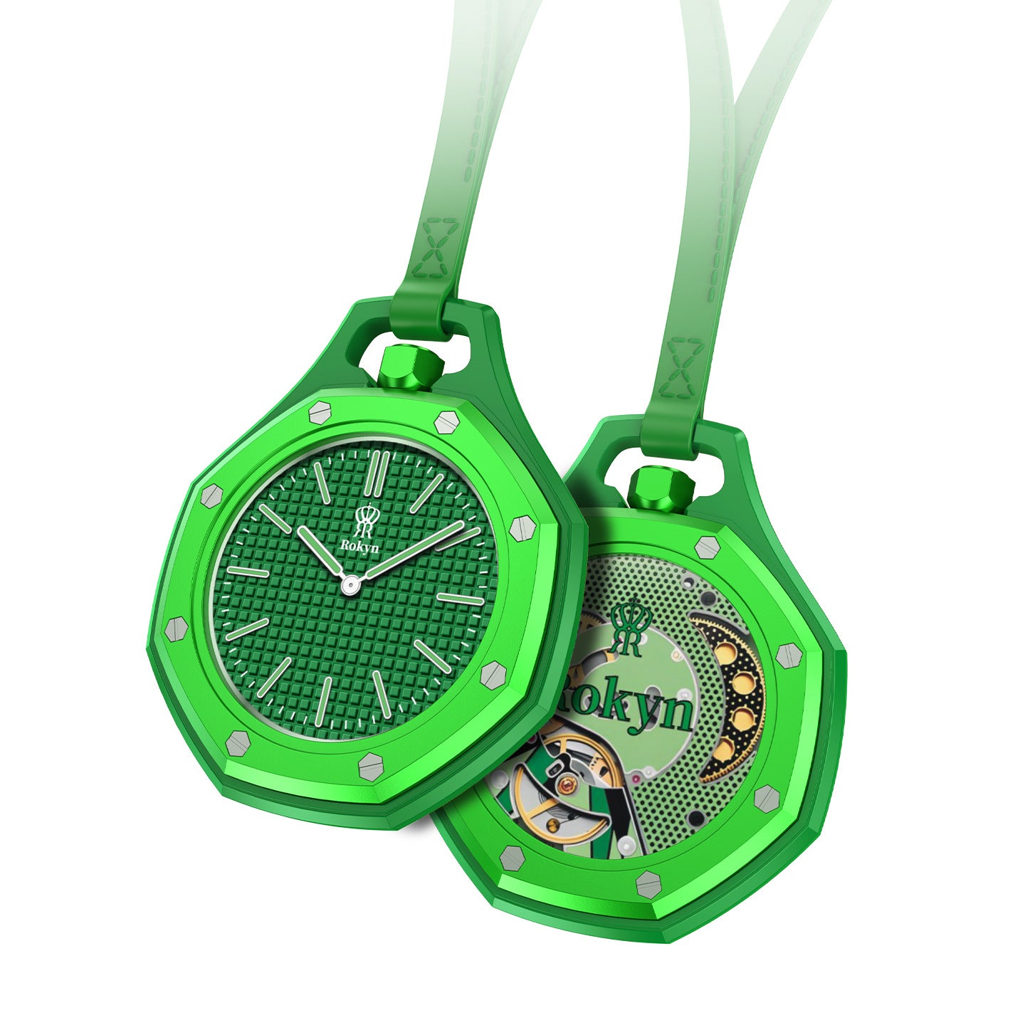 ROKYN Silicone Keychain Watch / Pocket Watch