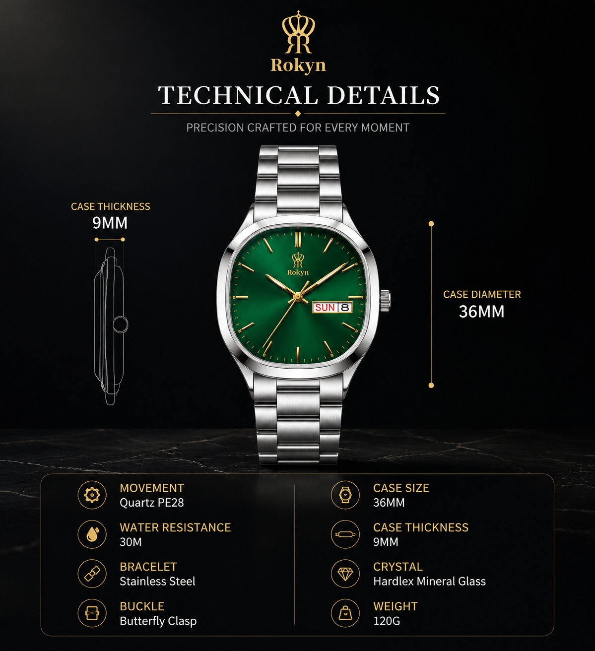 Square Women's Quartz Watch