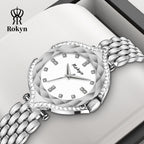 ROKYN Men's Dual Calendar Leather Watch