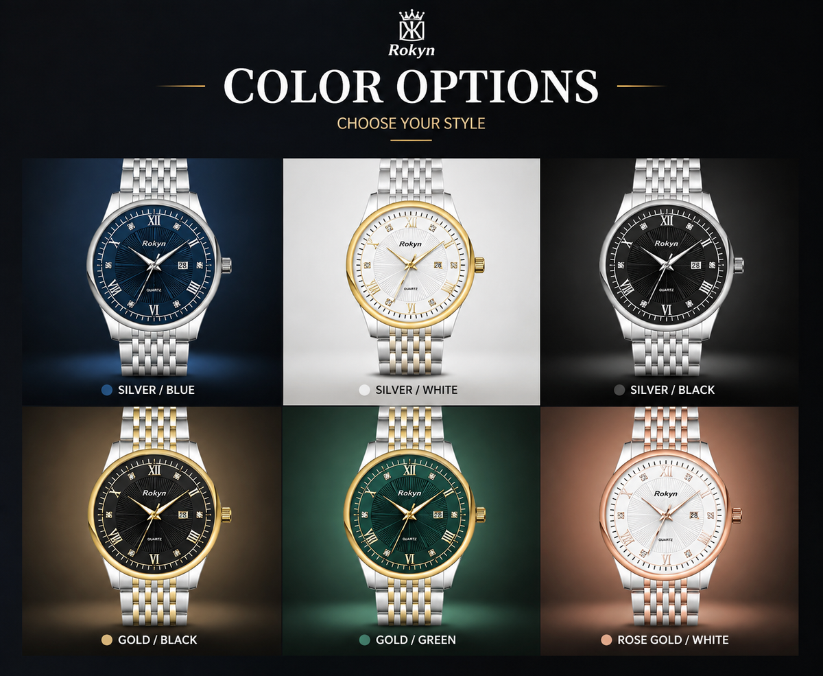 Rokyn Men's Business Quartz Watch