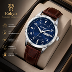 Men's Dual Calendar Leather Watch