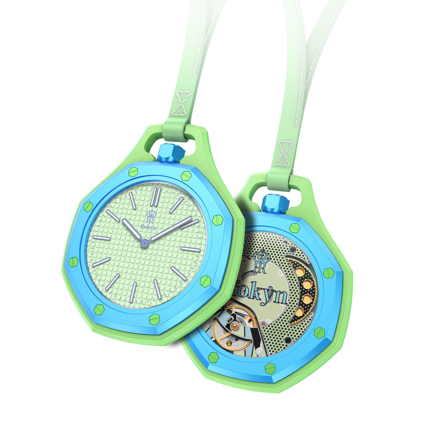 ROKYN Silicone Keychain Watch / Pocket Watch
