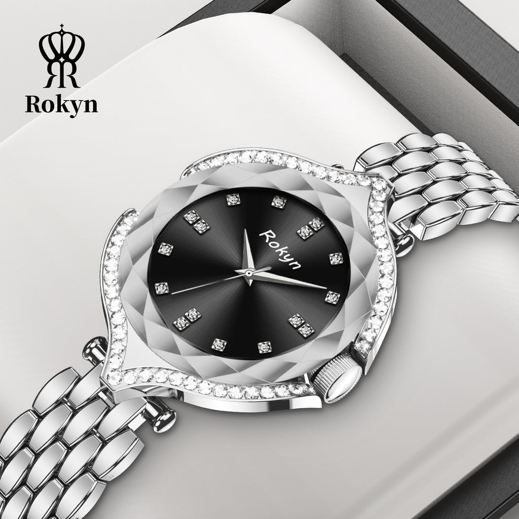 ROKYN Men's Dual Calendar Leather Watch