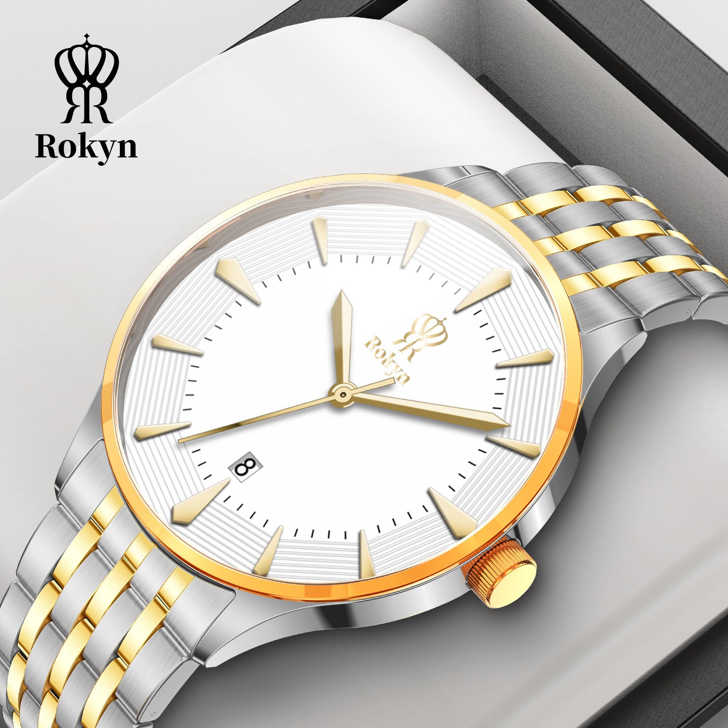 Rokyn Timeless Elegance Gold Men's Watch