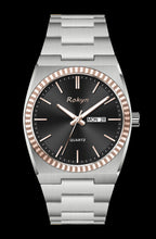 ROKYN Men's Stainless Steel Quartz Business Watch – Day & Date