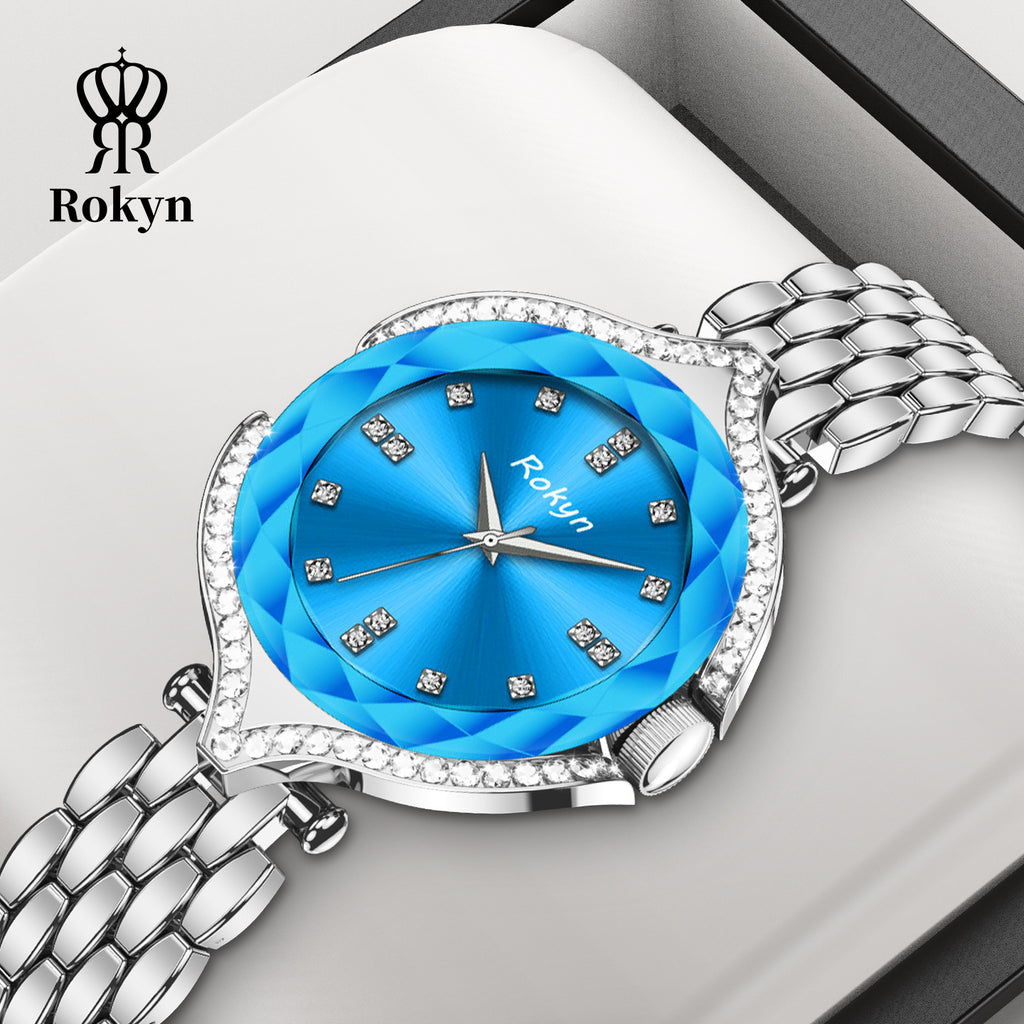 ROKYN Men's Dual Calendar Leather Watch