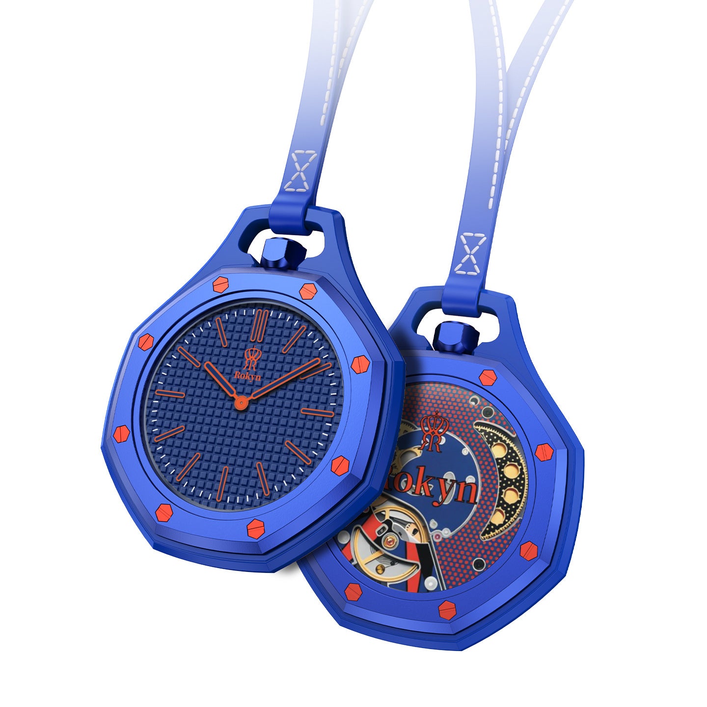 ROKYN Silicone Keychain Watch / Pocket Watch
