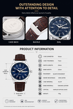 Men's Dual Calendar Leather Watch