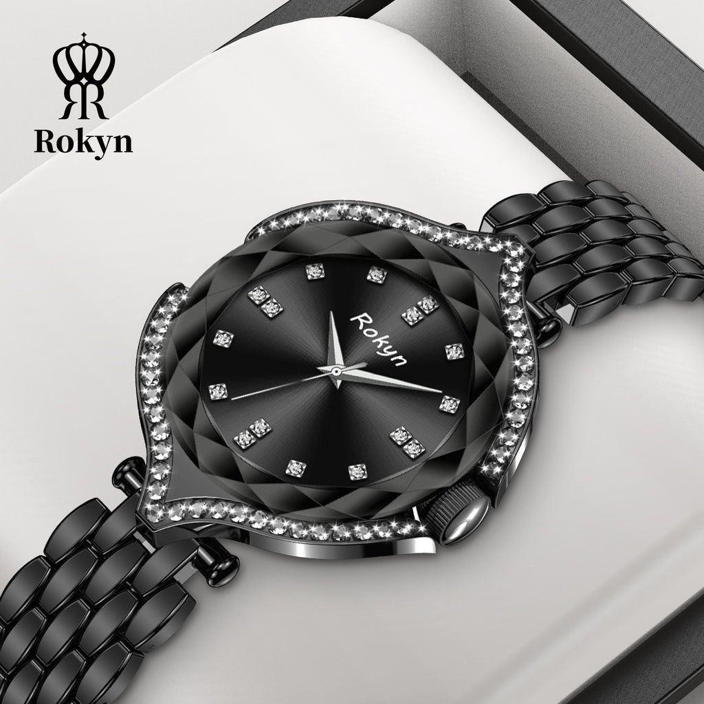 ROKYN Men's Dual Calendar Leather Watch