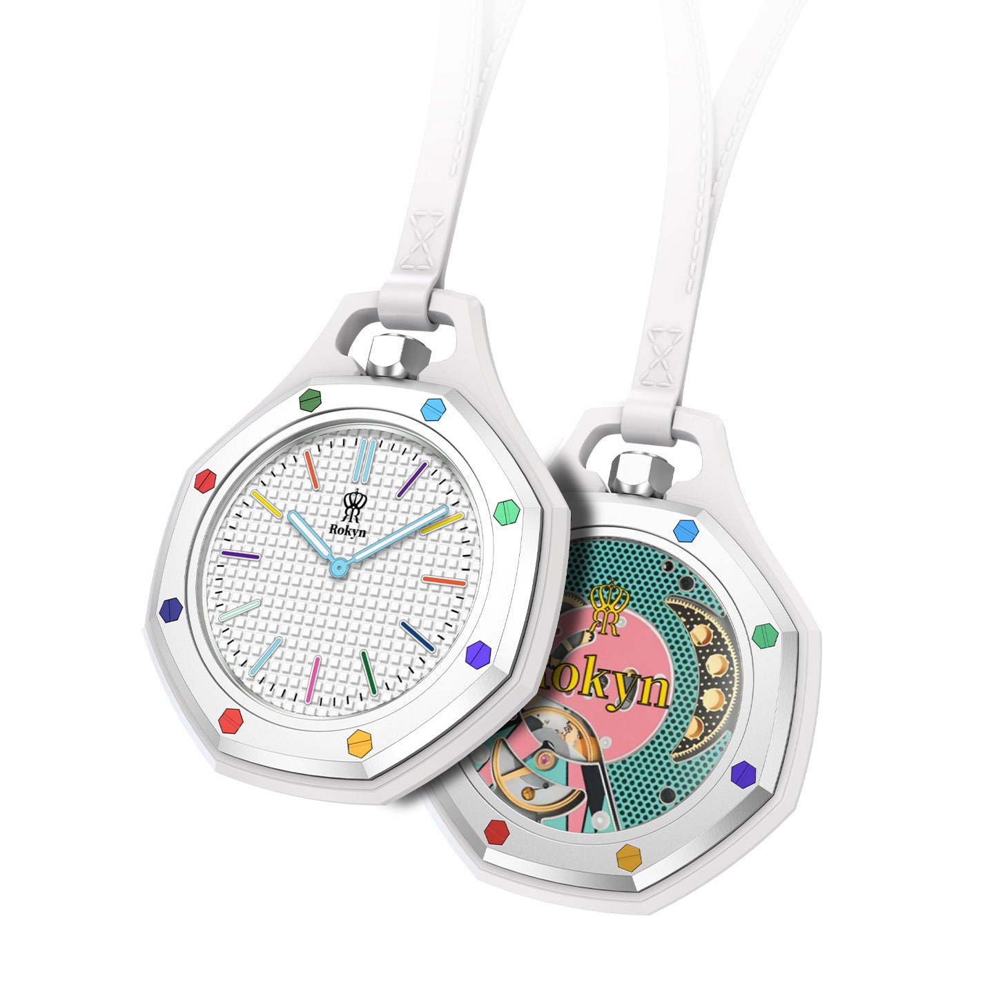 ROKYN Silicone Keychain Watch / Pocket Watch
