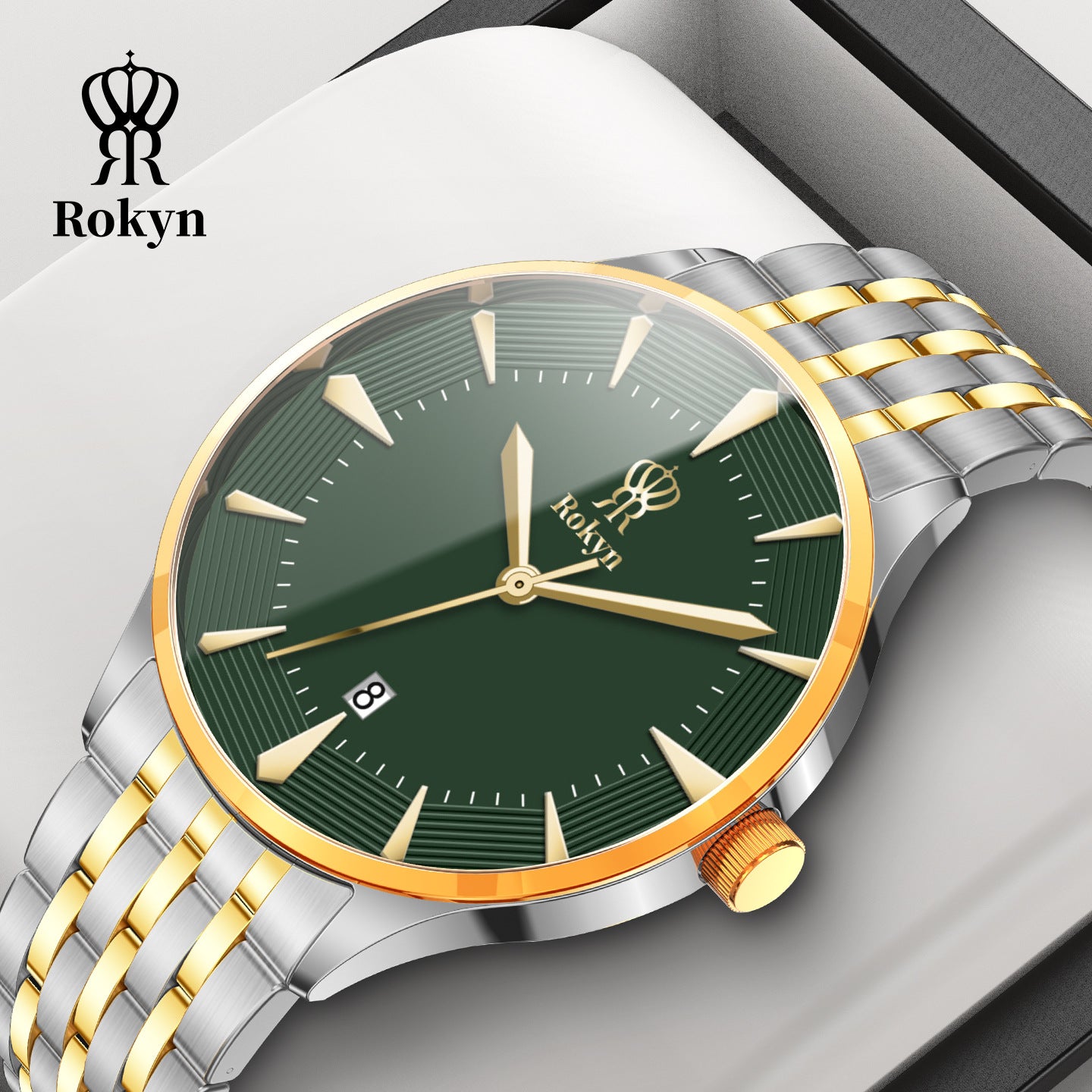 Rokyn Timeless Elegance Gold Men's Watch