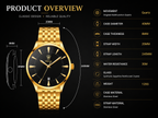 Rokyn Timeless Elegance Gold Men's Watch