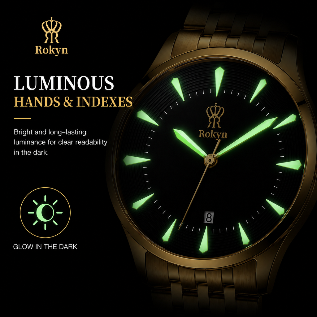 Rokyn Timeless Elegance Gold Men's Watch