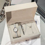 Women's Fashion Bracelet Watch Gift Set | Quartz Watch with Bracelet & Necklace