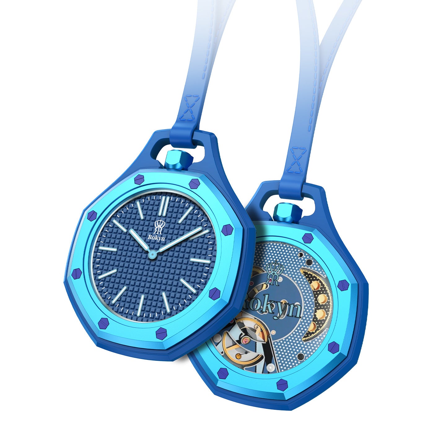 ROKYN Silicone Keychain Watch / Pocket Watch