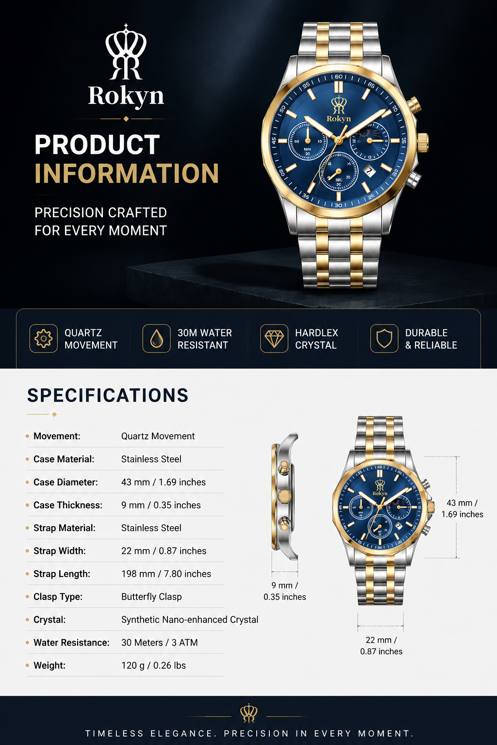 Rokyn Classic Men's Watch
