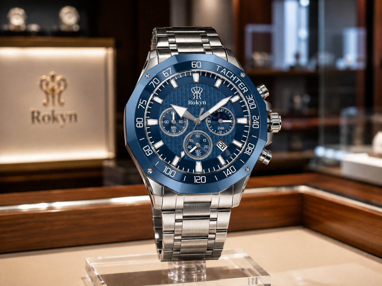 Octagon Chronograph Watch