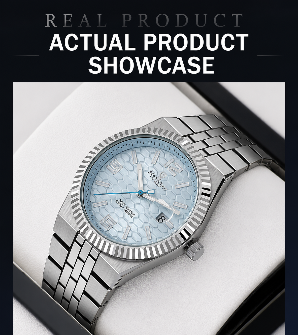 Luxury Men's Quartz Watch with Calendar