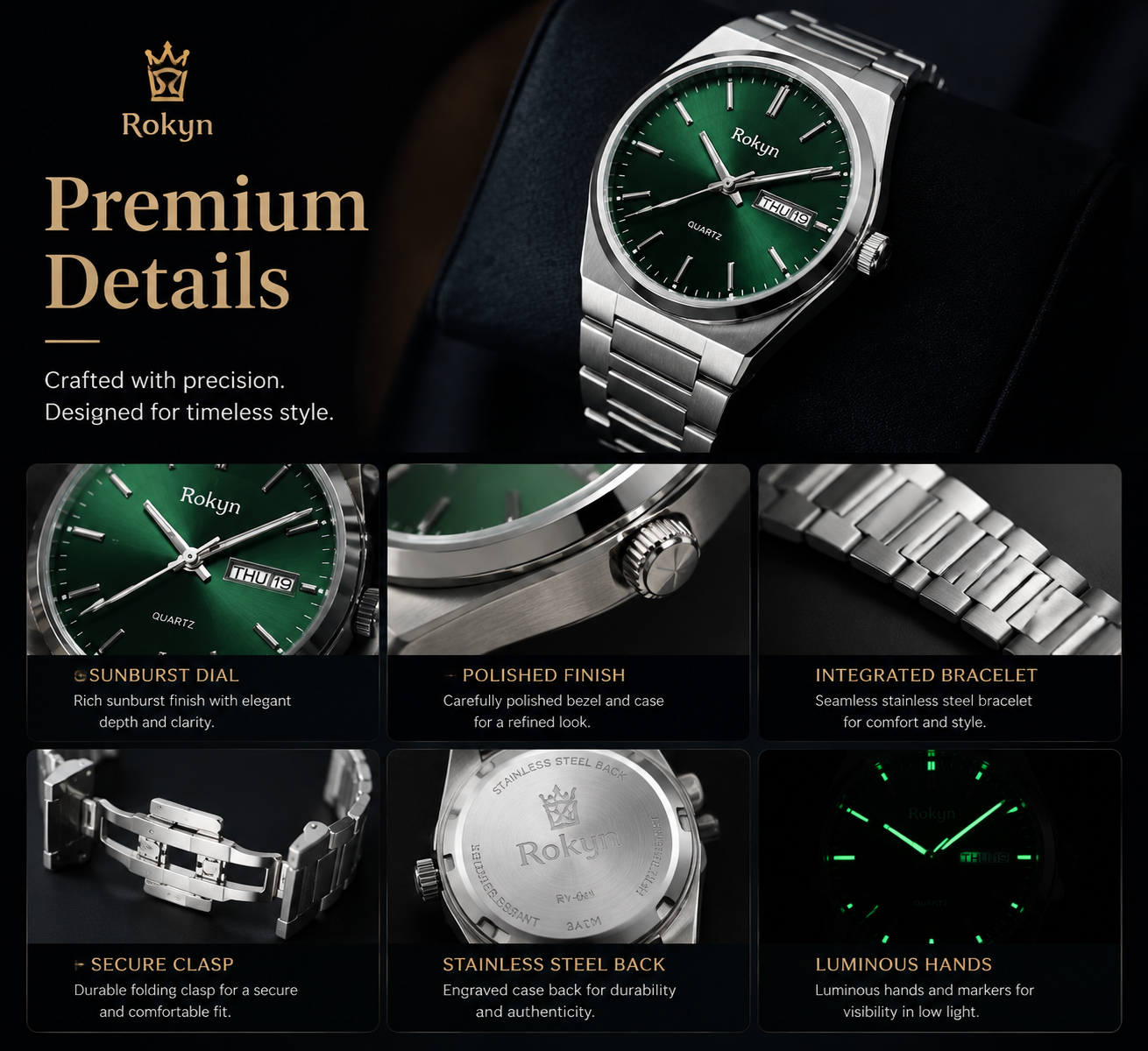 Classic Men's Steel Watch