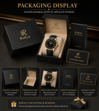 Men's Leather Date Quartz Watch