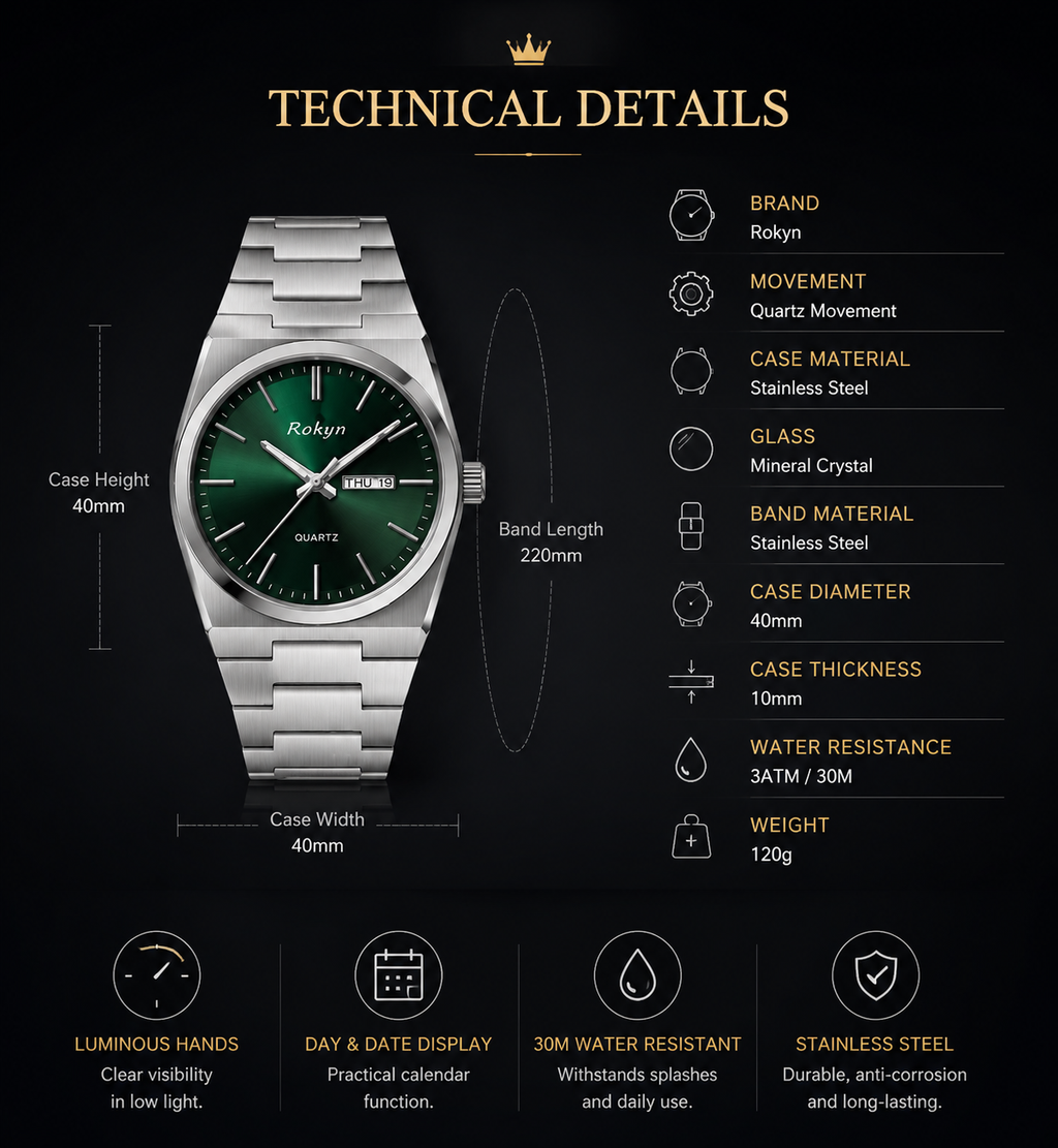Classic Men's Steel Watch