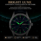 Men's Dual Calendar Leather Watch