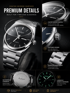 Men's Stainless Steel Quartz Business Watch – Day & Date