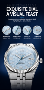Luxury Men's Quartz Watch with Calendar